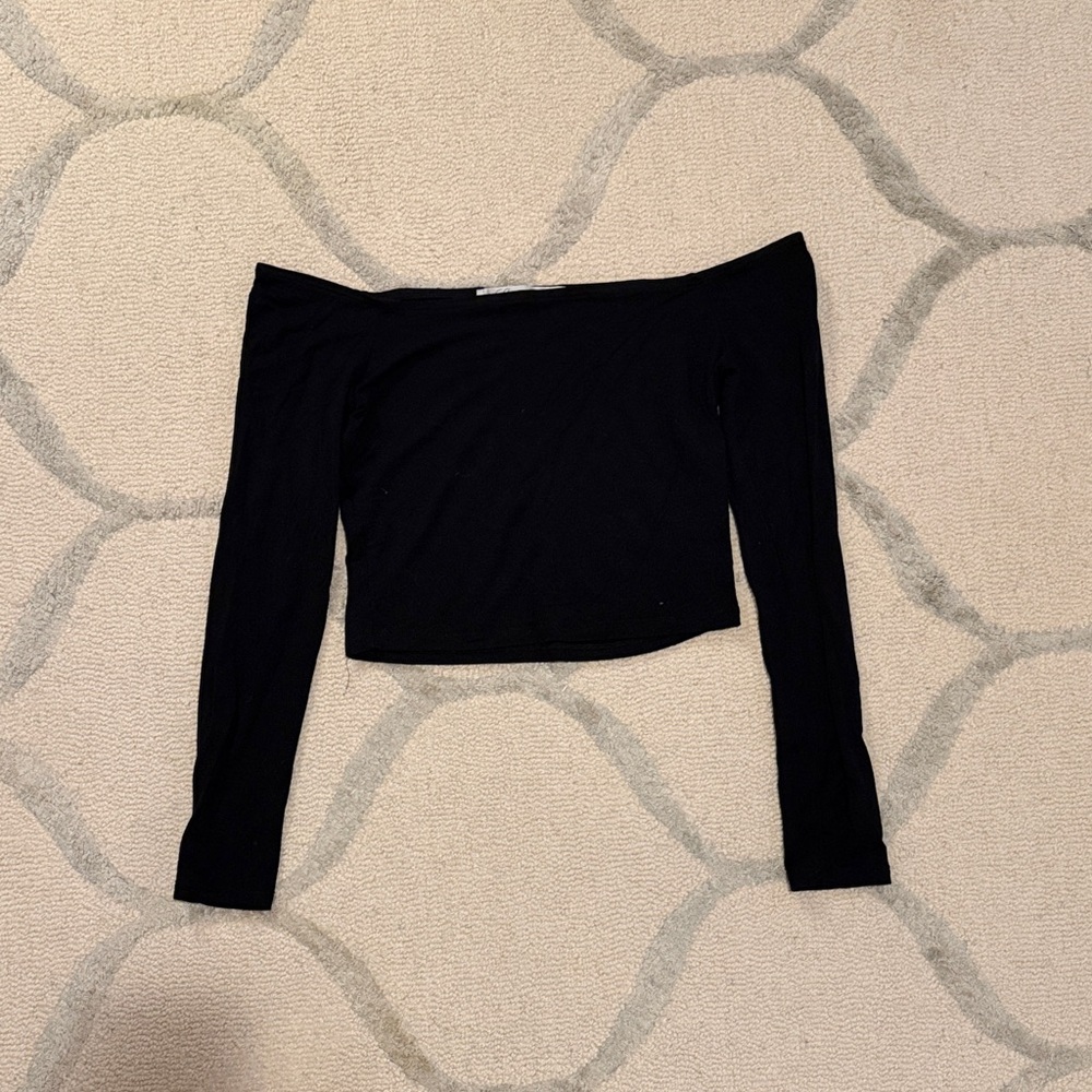 Lovers and Friends Black Off-Shoulder Top